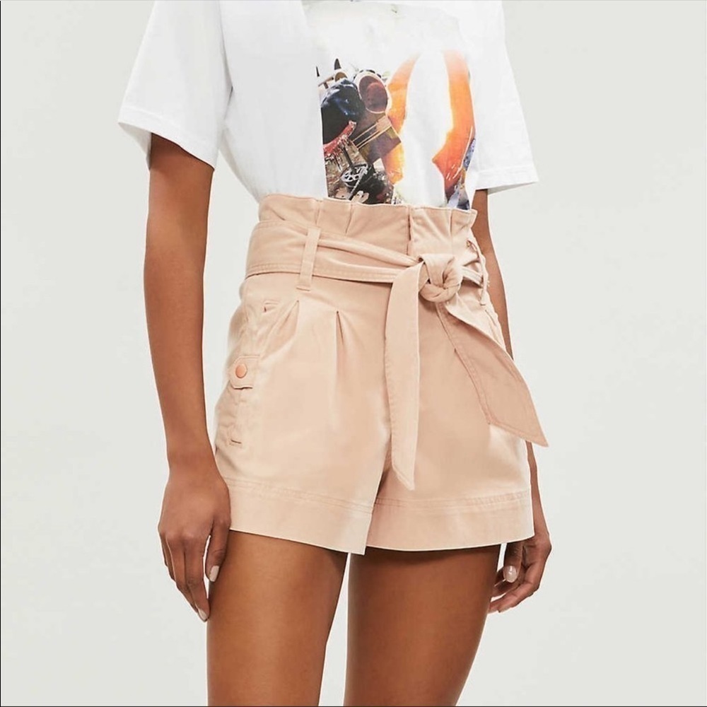 Topshop Utility Stretch Twill Cargo Shorts
